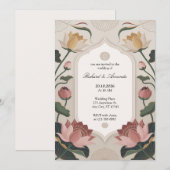 Elegante Lotus Harmonie Kaart (Voorkant / Achterkant)