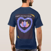 Elegante Lotus Hart Ontwerp T-shirt (Achterkant)
