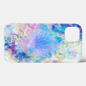 Elegante Lotus Holografische Opalium Case-Mate iPhone Case (Achterkant (horizontaal))