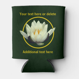 Elegante Lotus Lily Bloem gepersonaliseerd Blikjeskoeler