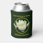 Elegante Lotus Lily Bloem gepersonaliseerd Blikjeskoeler (Blikje Achterkant)