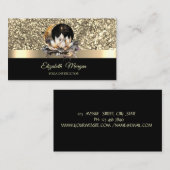 Elegante Lotus Moon Celestial Gold Yoga Instructeu Visitekaartje (Voorkant / Achterkant)