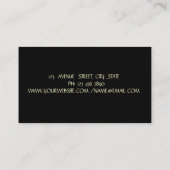 Elegante Lotus Moon Celestial Gold Yoga Instructeu Visitekaartje (Achterkant)