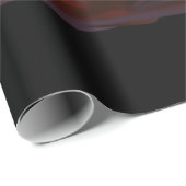 Elegante Lotus Zwart Cadeaupapier (Rol Hoek)