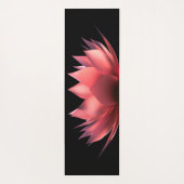 Elegante Lotus Zwart Yogamat (Achterkant)