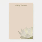 Elegante lotusbloem boho pastel aardse QR-code Post-it® Notes (Voorkant)
