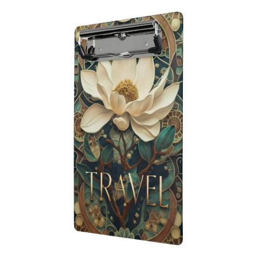 Elegante Lotusbloem Mini Klembord (Angled2)