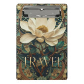 Elegante Lotusbloem Mini Klembord (Voorkant)