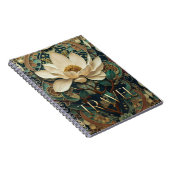 Elegante Lotusbloem  Notitieboek (Rechterzijde)