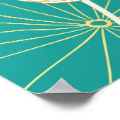 Elegante lotusbloemen poster (Hoek)