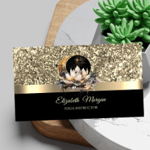 Elegante Lotusmaan Hemels Goud Yoga-instructeur