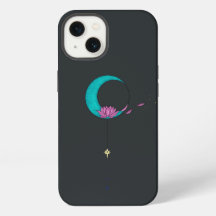 Elegante Lotusmaan Zwarte iPhone / iPad hoes