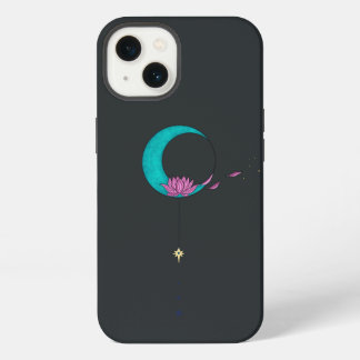 Elegante Lotusmaan Zwarte iPhone / iPad hoes 13 Hoesje