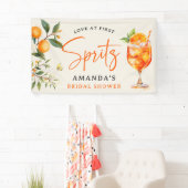 Elegante Love at First Spritz Bruiloftsfeest Spandoek (Insitu)