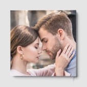 Elegante Love Crest Krans Foto bruiloft Gastenboek (Achterkant)