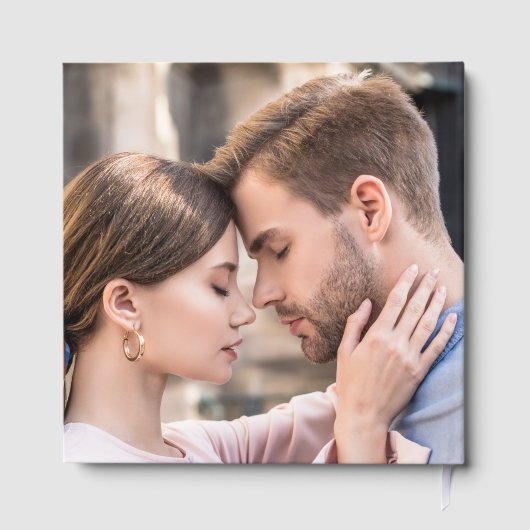 Elegante Love Crest Krans Foto bruiloft Gastenboek (Achterkant)