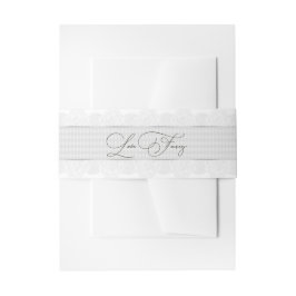 Elegante Love Fancy Lace Bruiloftsfeest Uitnodigin Uitnodigingen Wikkel
