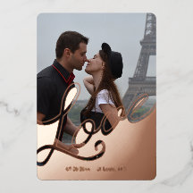 Elegante Love Script Overlay Save the Date 2 Foto