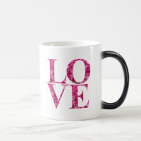 Elegante LOVE Square, lente roze bloemenbeletterin