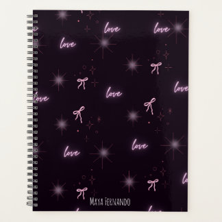 Elegante Love-Theme zwarte esthetische Planner