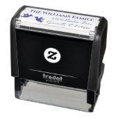 Elegante Lovebirds Gepersonaliseerde Rubber Stamp Zelfinktende Stempel (Product)