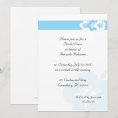 Elegante Luau Thema Uitnodigingen Blauw (Voorkant / Achterkant)