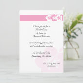 Elegante Luau thema uitnodigingen Roze (Staand voorkant)