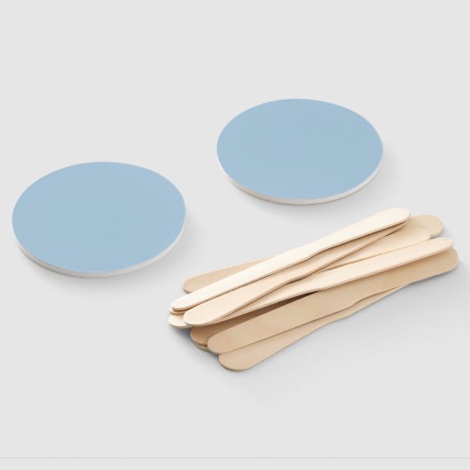 Elegante luchtblauw handwaaier (Niet-gemonteerd)