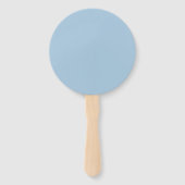 Elegante luchtblauw handwaaier (Voorkant)