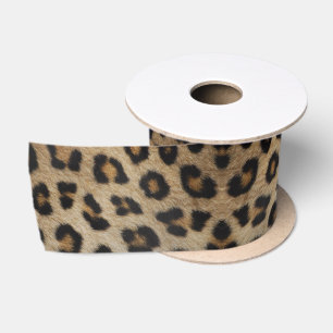 Elegante luipaard cheetah bont dier print patroon satijnen lint