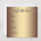 Elegante Luipaard Verjaardagsfeestje Kaart (Achterkant)