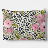 Elegante Luipaardprint en Bloemendesign Etui (Achterkant)