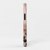Elegante Luipaardprint en Glitterend Case-Mate iPhone Case (Achterkant/rechts)