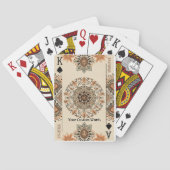 Elegante luxe aangepaste tekst  pokerkaarten (Achterkant)