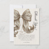 Elegante luxe baby shower bedankkaart (Voorkant)