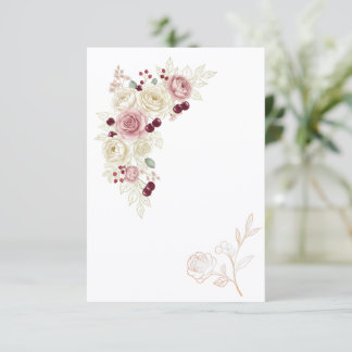Elegante luxe bedankkaart