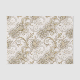 Elegante Luxe Bloem Motief Paisley Design Kunst Tissuepapier