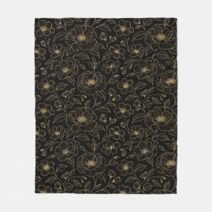 Elegante Luxe Bloemloze Naadloze Fleece Deken