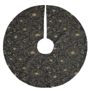 Elegante Luxe Bloemloze Naadloze Kerstboom Rok
