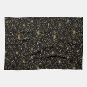 Elegante Luxe Bloemloze Naadloze Theedoek