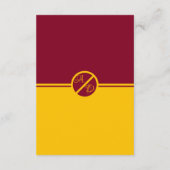 Elegante luxe Bourgondië en gouden monogram bruilo Informatiekaartje (Achterkant)