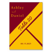 Elegante luxe Bourgondië en gouden vergulde bruilo Kaart (Voorkant)