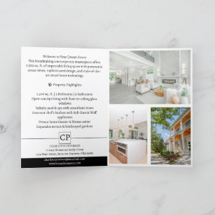 Elegante luxe brochure voor vastgoedaanbiedingen programma