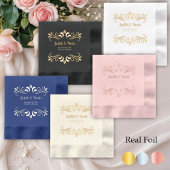 Elegante luxe bruiloft folie servetten