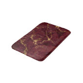Elegante luxe burgundy gouden marmer badmat (Gekanteld)
