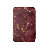 Elegante luxe burgundy gouden marmer badmat (Voorkant Verticaal)