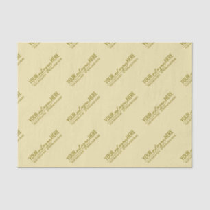 Elegante luxe champagne goud aangepaste logo tissuepapier