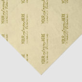 Elegante luxe champagne goud aangepaste logo tissuepapier (Detail)