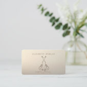 Elegante Luxe Chic, Jurk Visitekaartje (Staand voorkant)