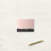 Elegante luxe eenvoudig,diamanten,parels post-it® notes (Op bureau)